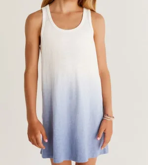 Z Supply Girls Amalfi Dip Dye Dress - Ocean